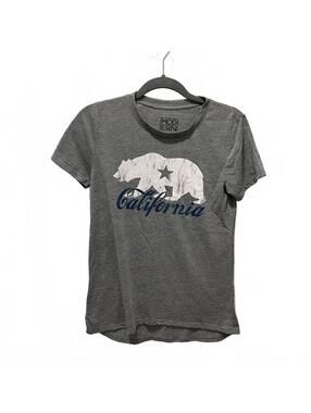 MODERN LUX dark grey short sleeve tee, “California”, women’s size S